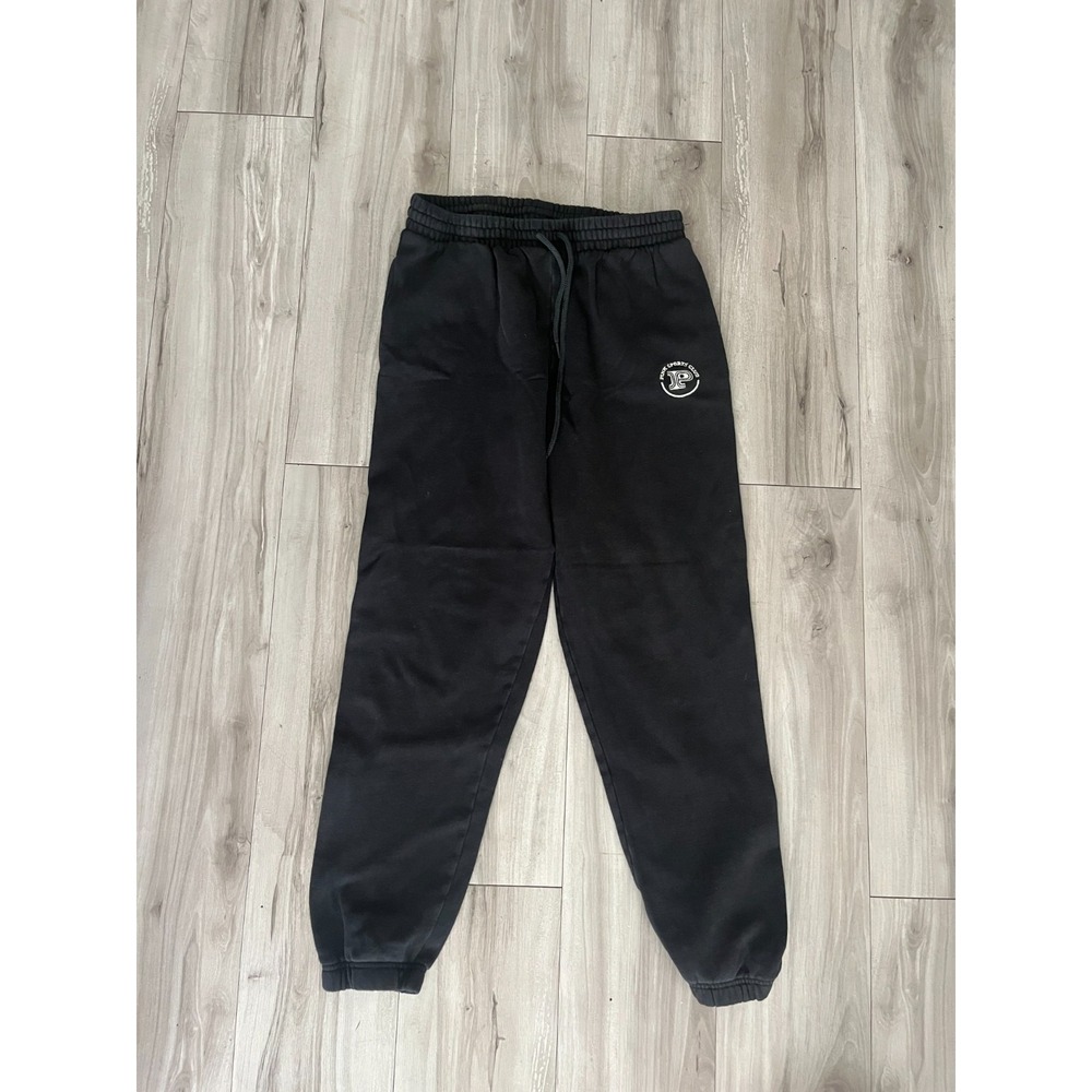 Pink Victoria's Secret Sweatpants Womens‎ Small Black Elastic Waist Tapered Leg